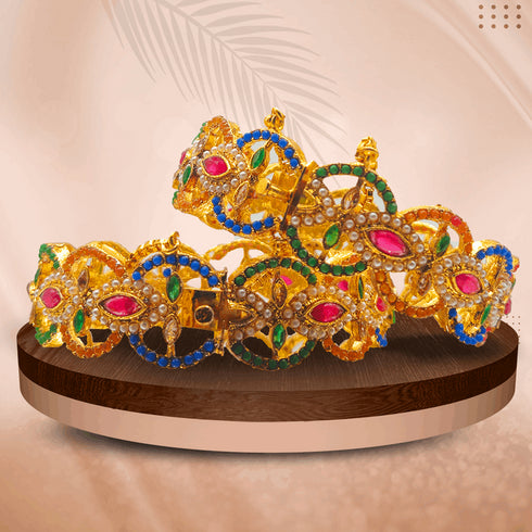 American Diamond Multicolor Fancy Bangles - D90 - 3